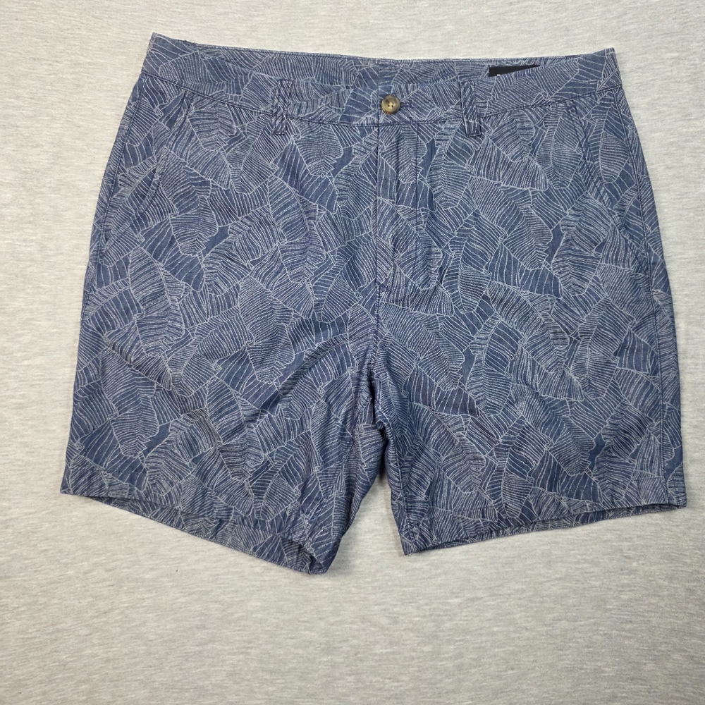 Bonobos Men's Size 36 7 Inch Inseam Blue Patterned Shorts